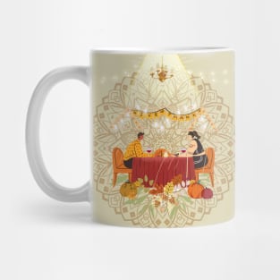 Thanksgiving romantic dinner at home Mug